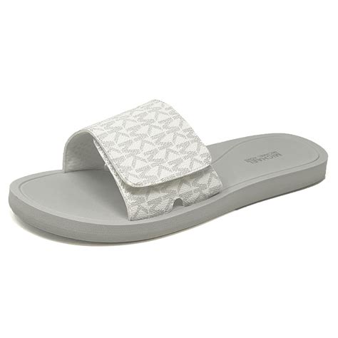 Michael Kors MK Signature Logo Print Wade Slide